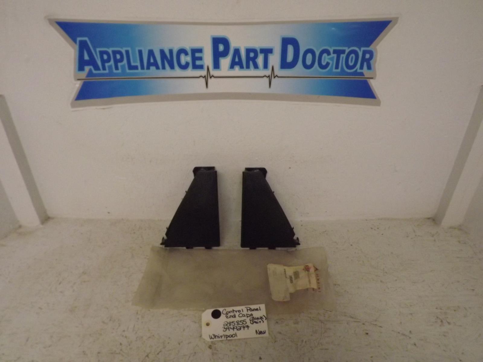 Whirlpool Washer 285855 3949277 Control Panel End Caps Set New Whirlpool Washer 285855 3949277 Control Panel End Caps Set New